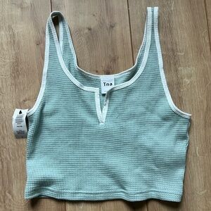 [NEW W/ TAGS] Aritzia TNA Waffle Knit Crop Top